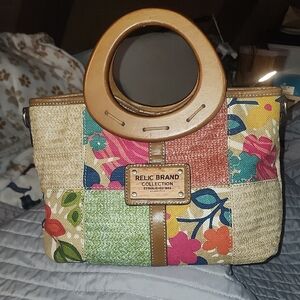 Relic Brand Collection Multicolor Patchwork Tote Bag